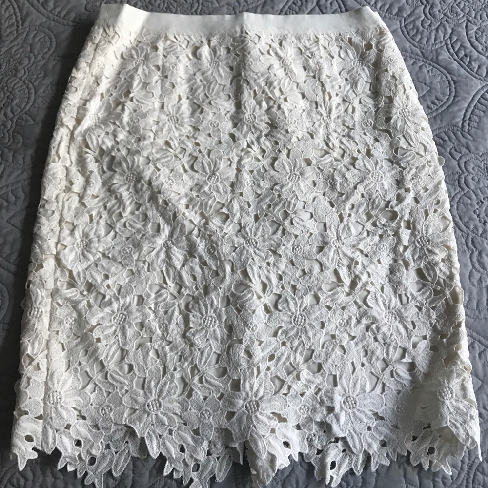 LOFT lace tulip skirt - NEVER WORN! Size 12